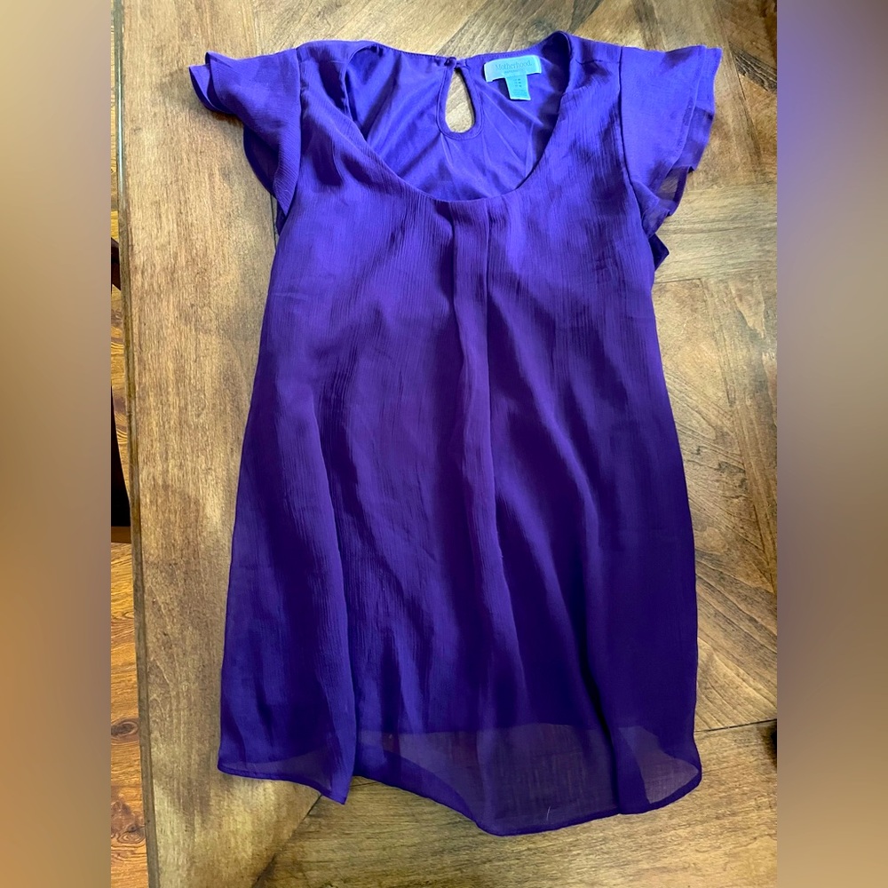 Motherhood Maternity Short Sleeve Blouse